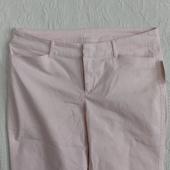 Old Navy Pastel Pink Ankle Jeans Cropped Spring Femme Barbie Doll NWT Mid Size - Picture 2 of 13